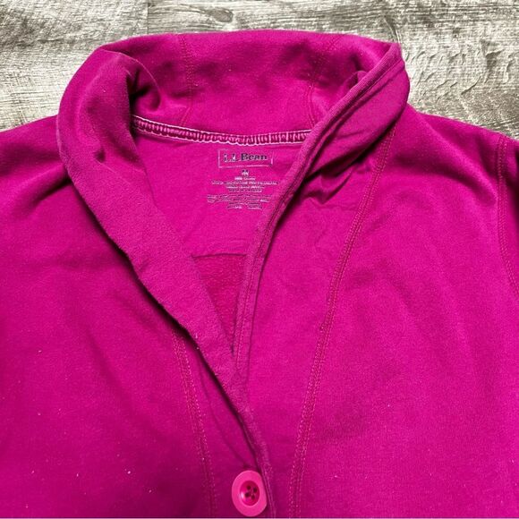 LL Bean Button Front Coat Size Medium - Picture 3 of 8